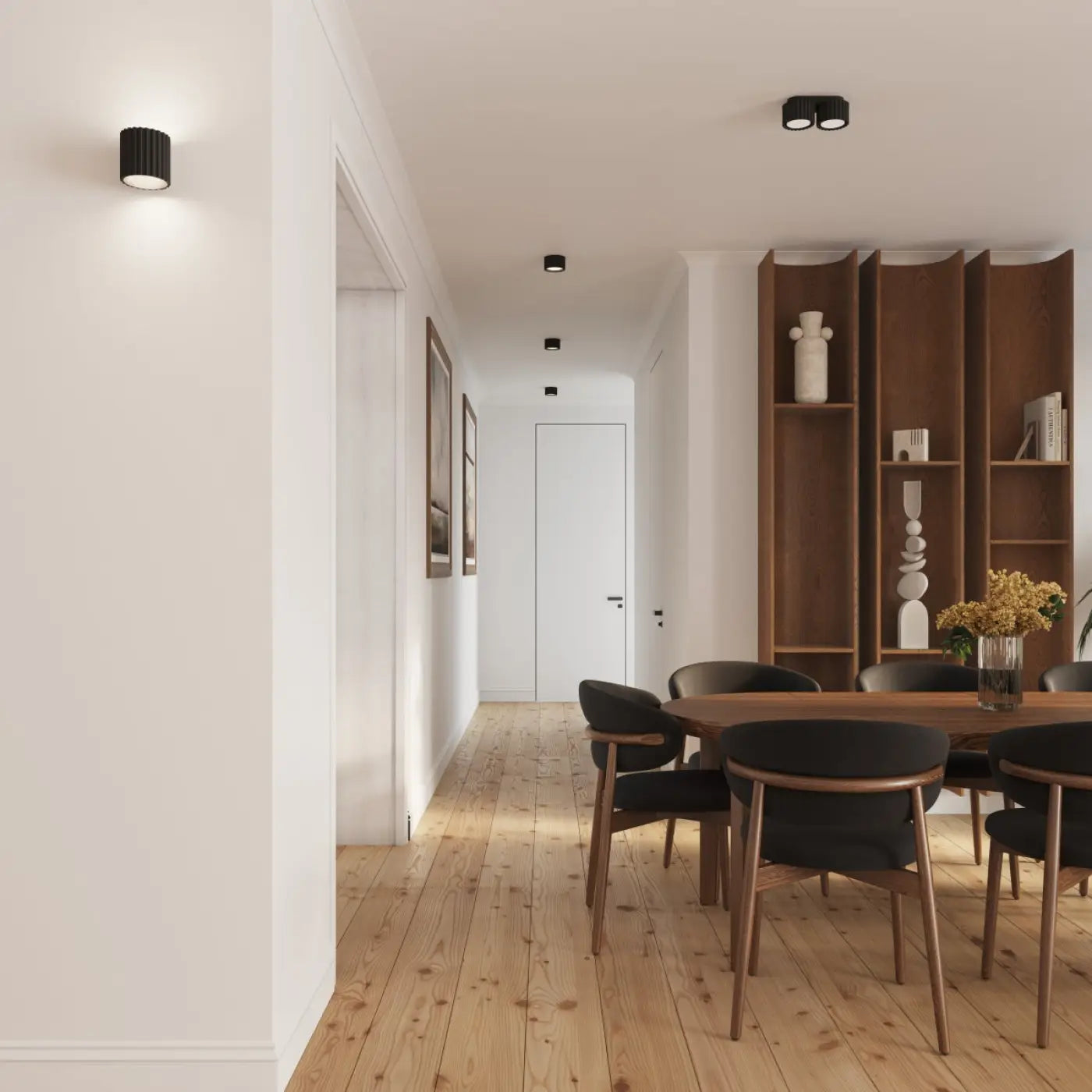 Luminaire Plafonnier Moderne - Aura 1 (Noir)