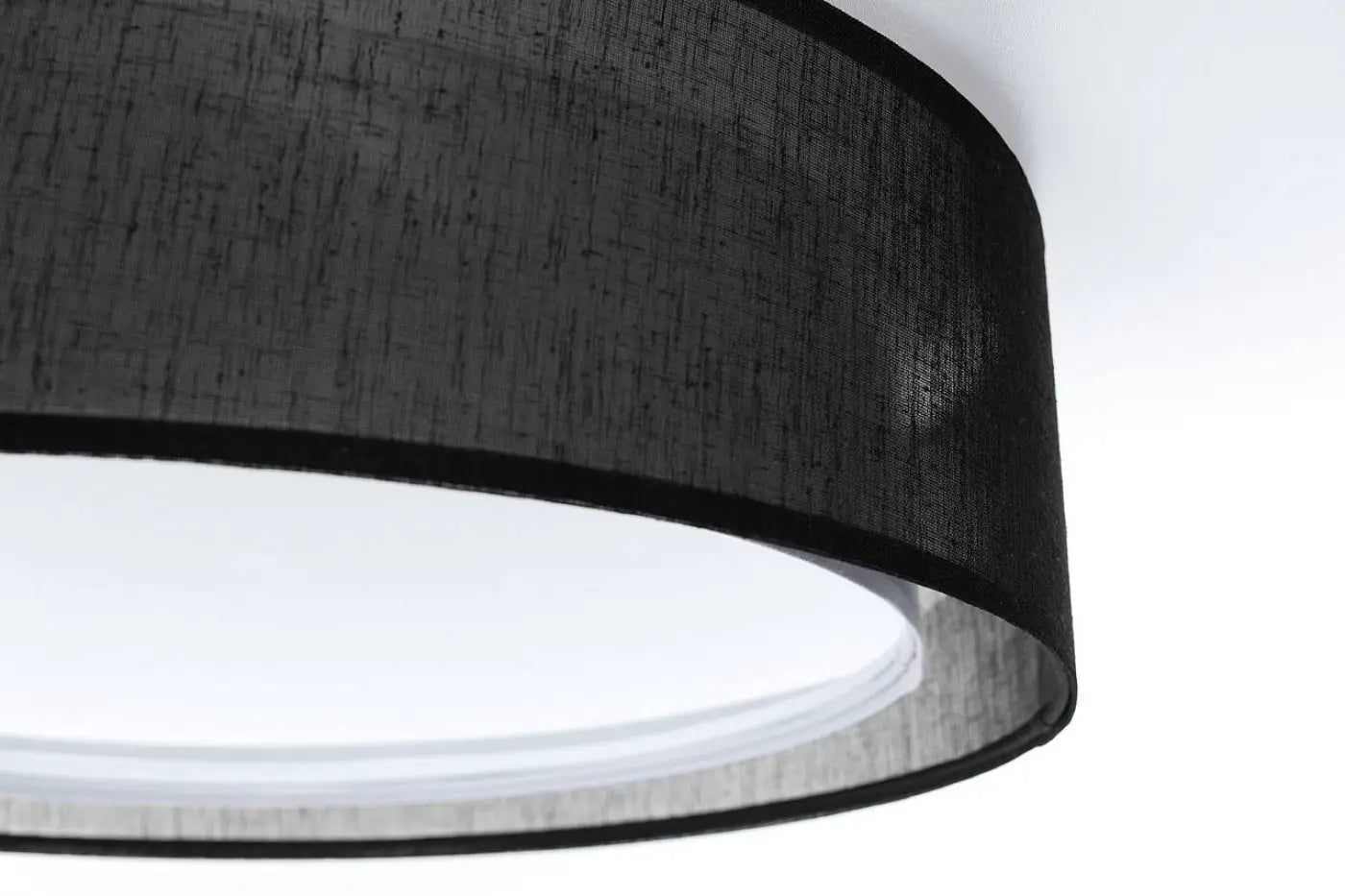 Luminaire Plafonnier en Tissu - Puro (Noir)