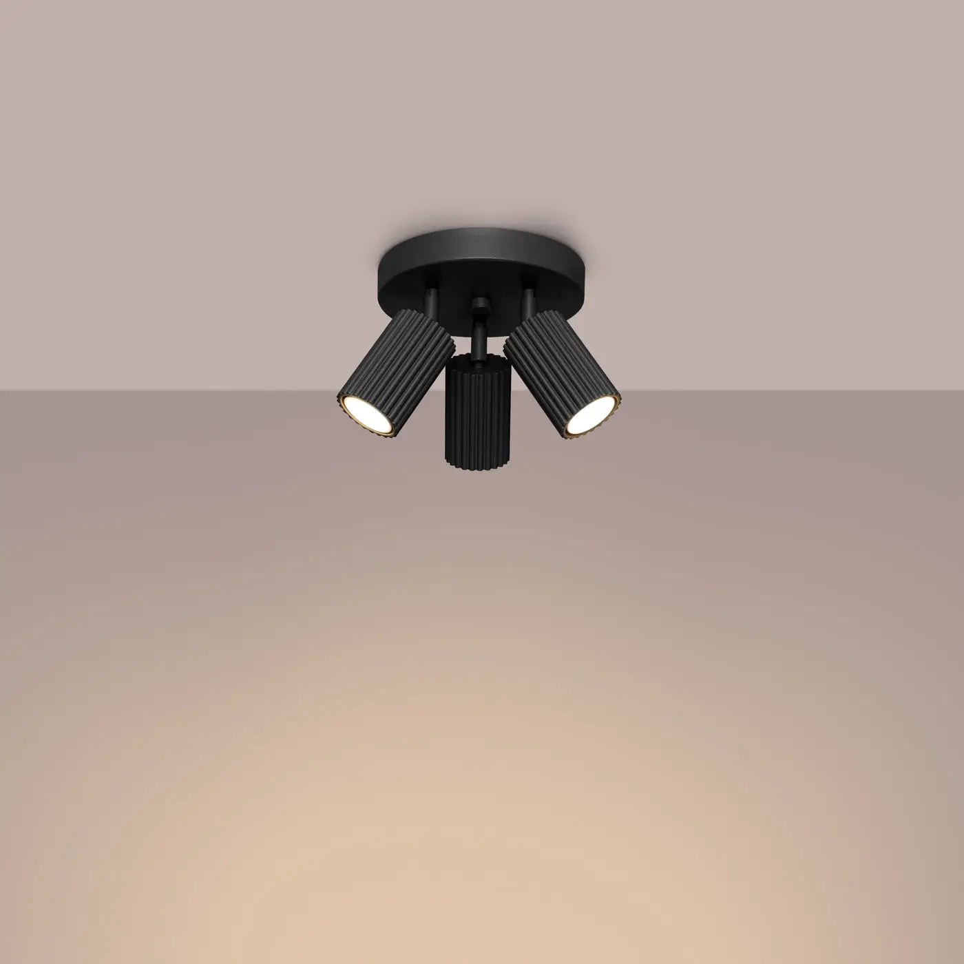 Luminaire Plafonnier Design - Karbon 3P (Noir)