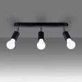 Luminaire Plafonnier - Fornes 3 (Noir)