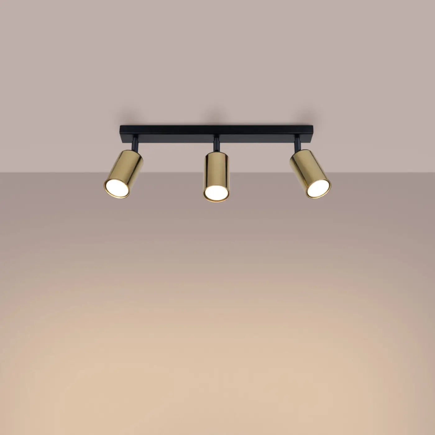 Luminaire Plafonnier Chic - Winx 3 (Noir/Doré)