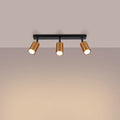 Luminaire Plafonnier Chic - Winx 3 (Noir/Cooper)