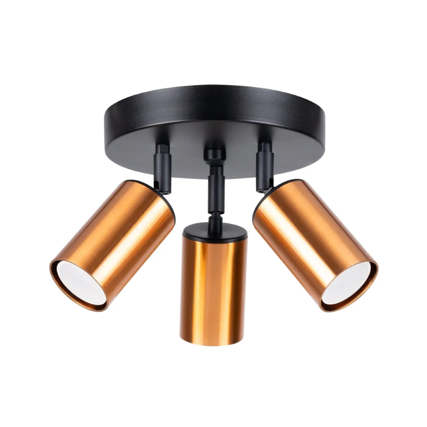 Luminaire Plafonnier Moderne - Winx 3P (Noir/Cooper)