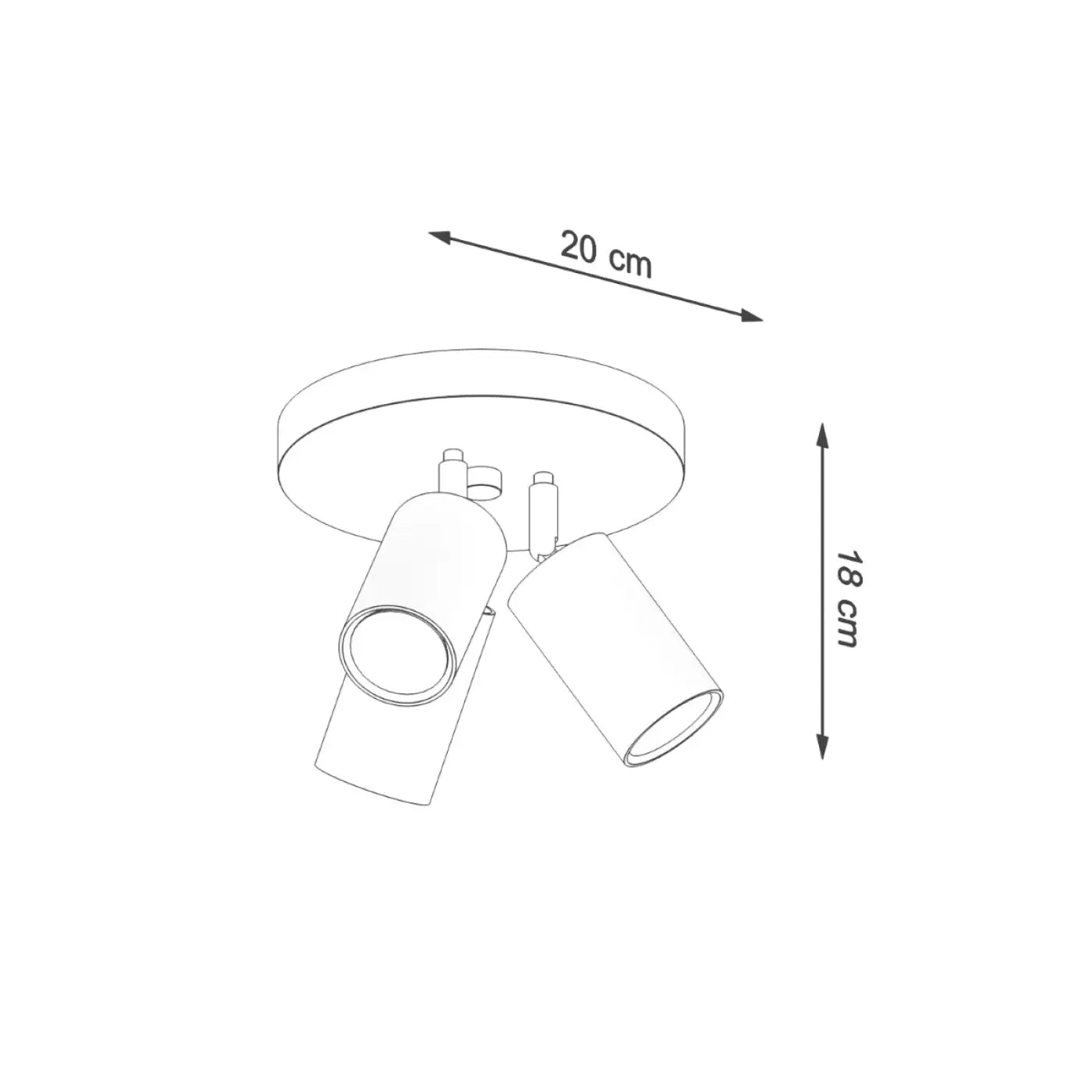 Luminaire Plafonnier - Ring 3P (Noir)
