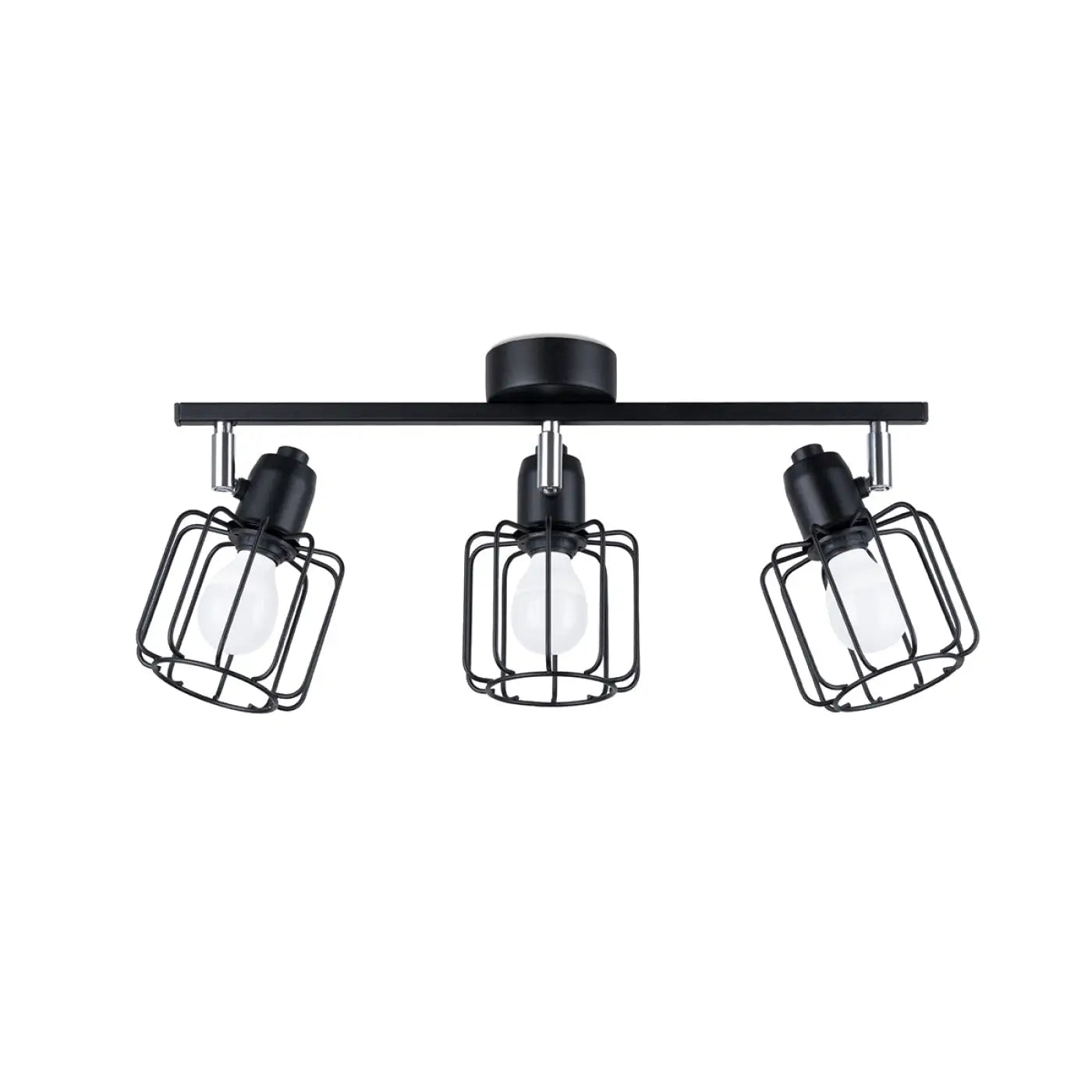 Luminaire Plafonnier Industriel - Beluci 3 (Noir)