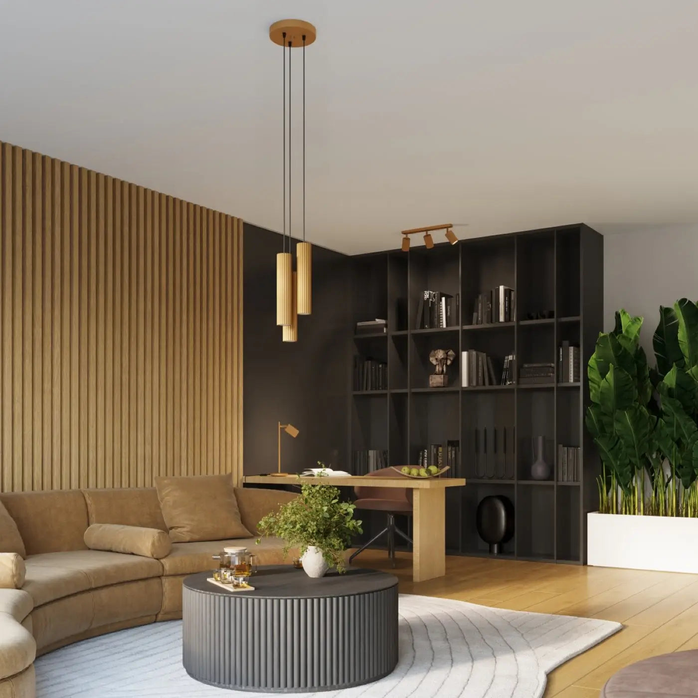 Luminaire Plafonnier Design - Karbon 3L (Or)