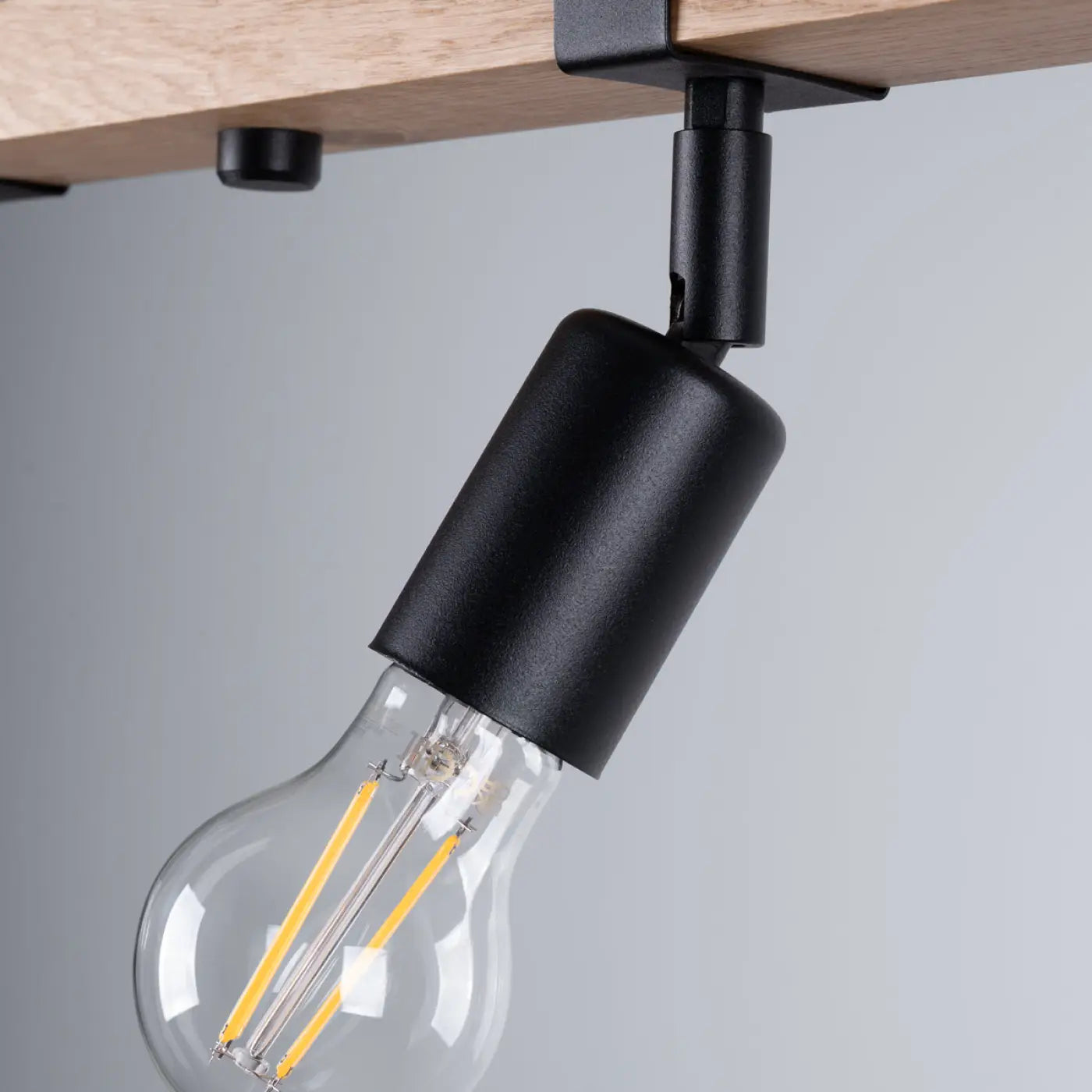 Luminaire Plafonnier en Bois - Zuca 4 (Noir)
