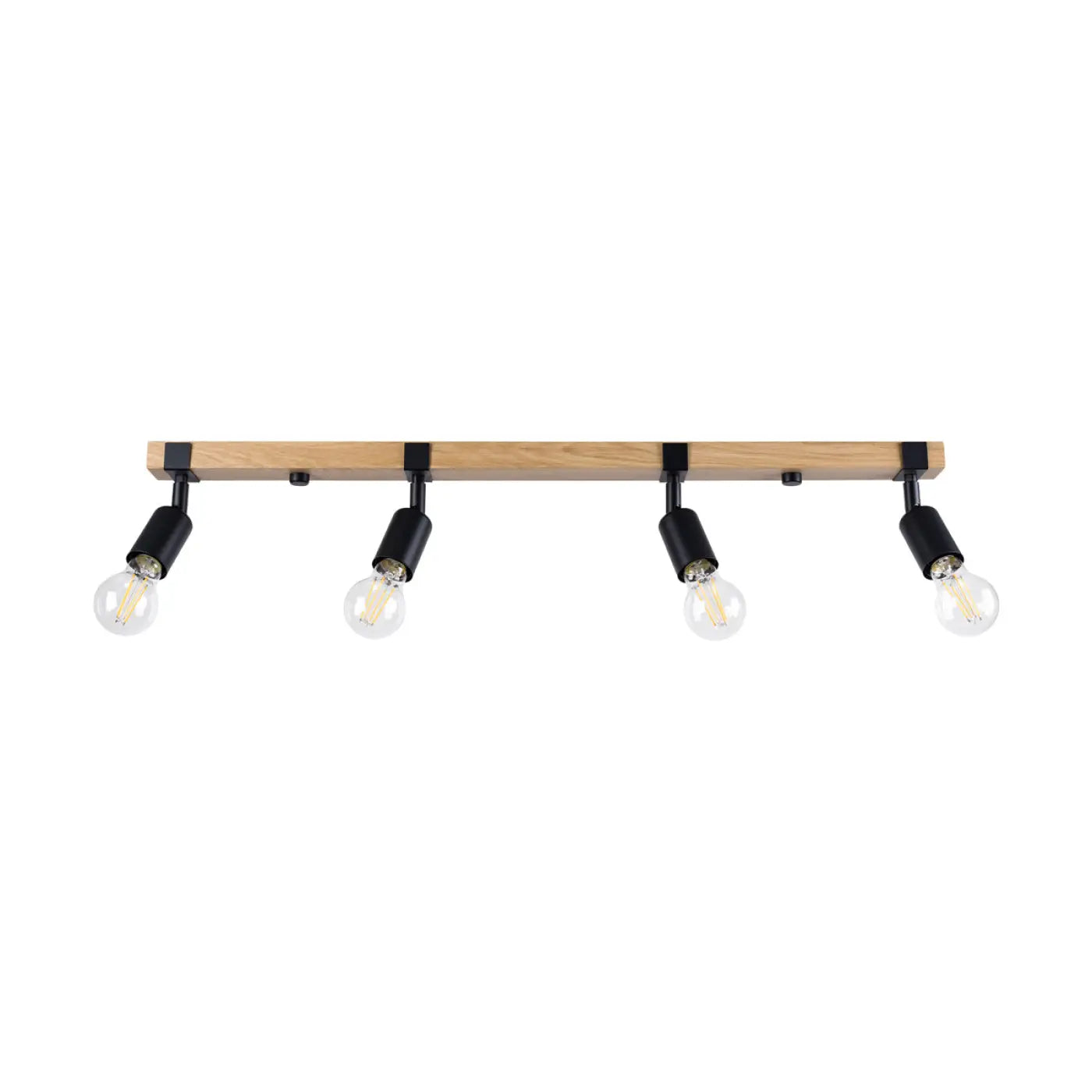 Luminaire Plafonnier en Bois - Zuca 4 (Noir)