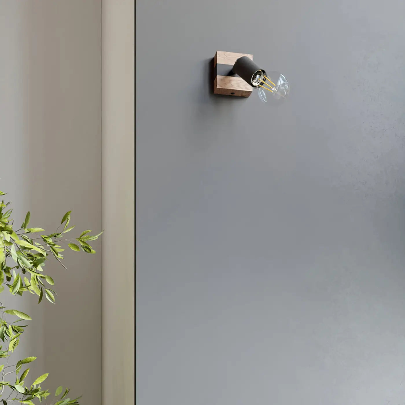 Luminaire Plafonnier en Bois - Zuca 4 (Noir)