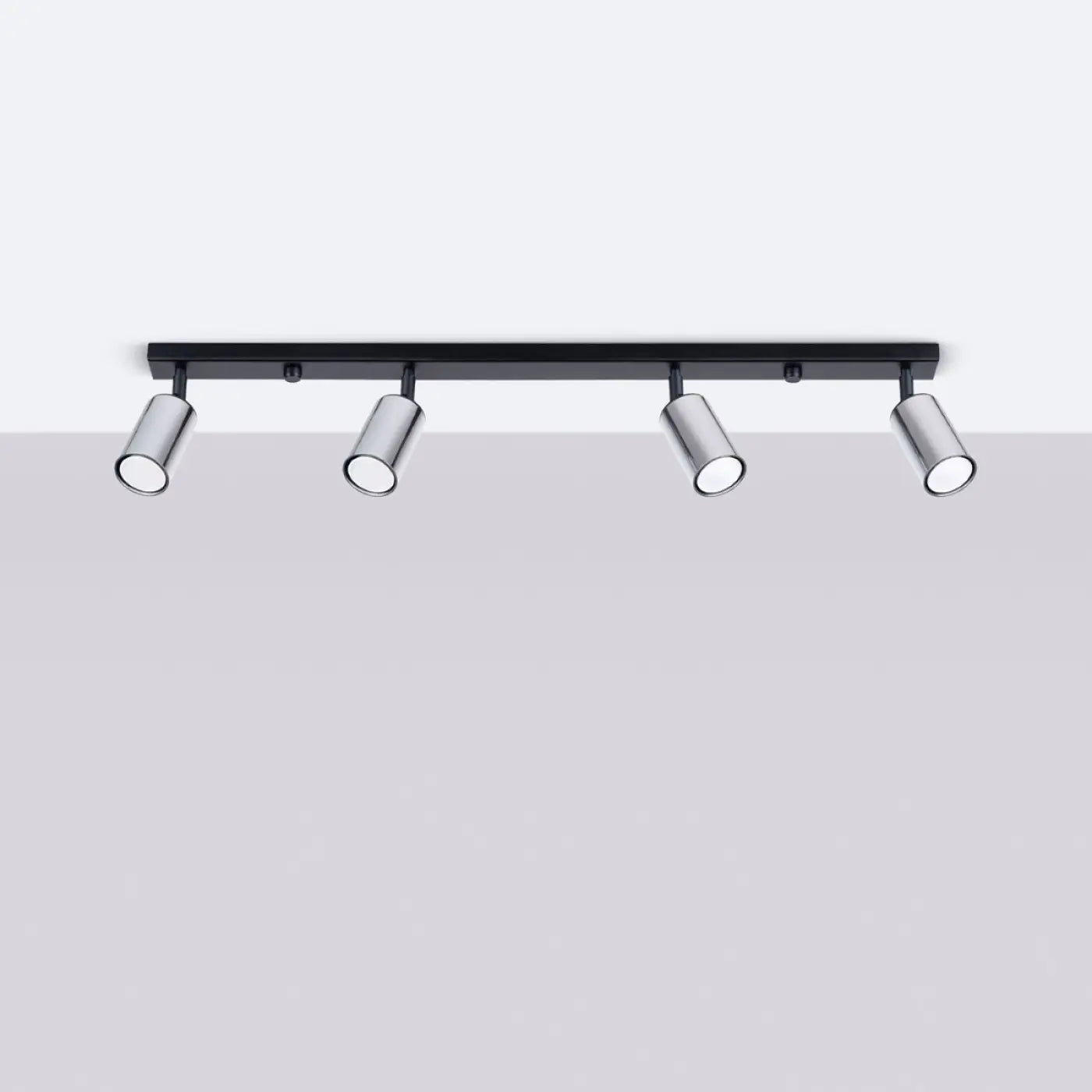 Luminaire Plafonnier - Winx 4L (Noir/Chrome)