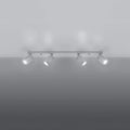 Luminaire Plafonnier Design - Ring 4L (Blanc)