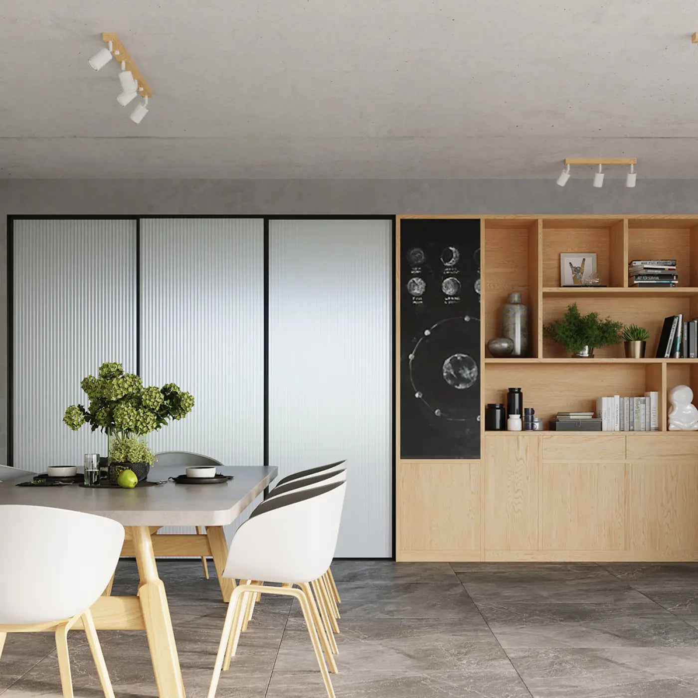 Luminaire Plafonnier Design en Bois - Verdo 4 (Blanc)