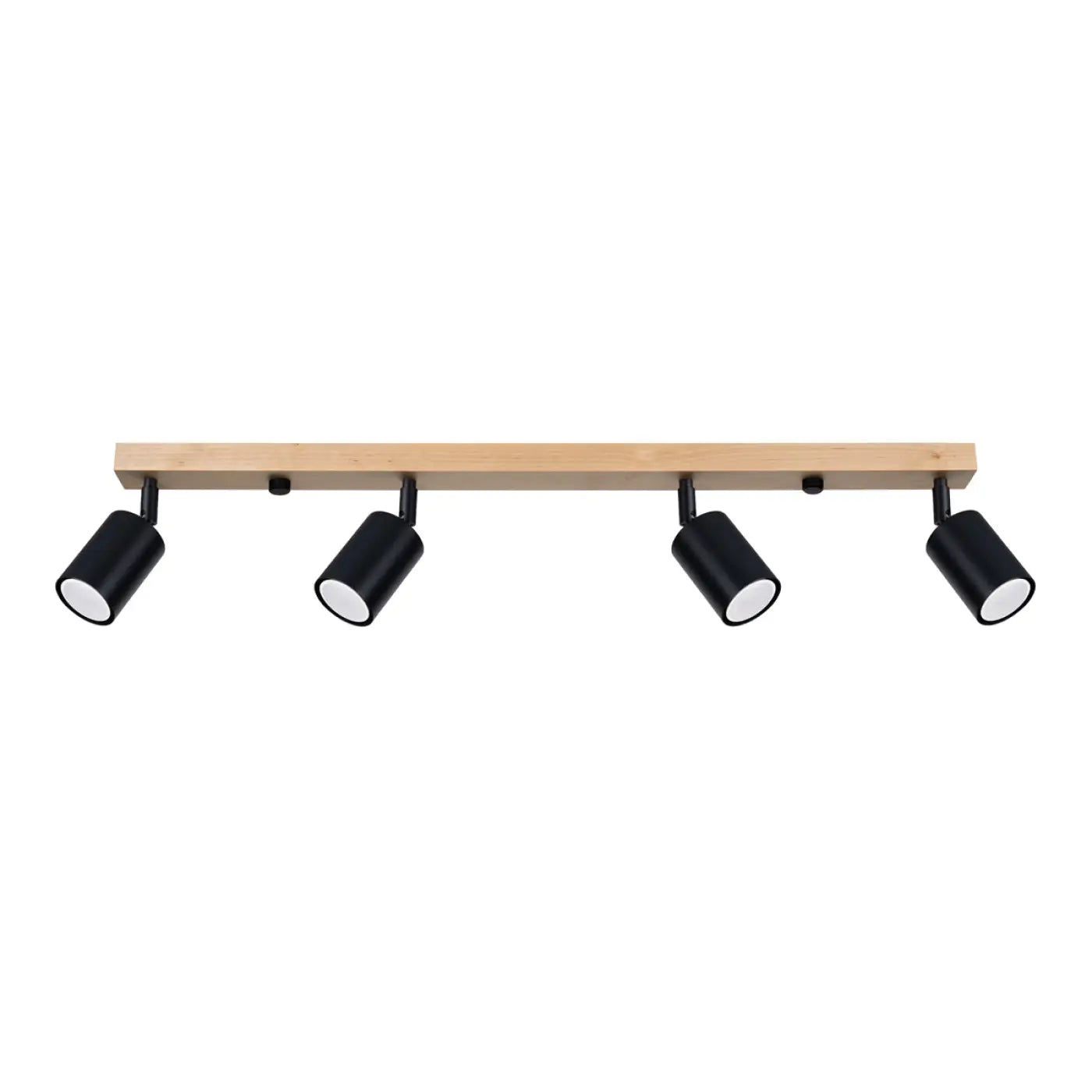 Luminaire Plafonnier Design en Bois - Verdo 4 (Noir)