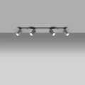 Luminaire Plafonnier Moderne - Ring 4L (Gris)