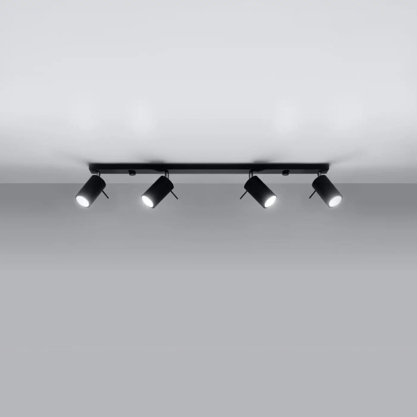 Luminaire Plafonnier Design - Ring 4L (Noir)