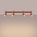Luminaire Plafonnier Design - Ring 4L (Rouge Ochra)