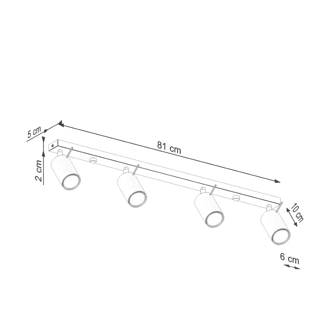 Luminaire Plafonnier Design - Ring 4L (Rouge Ochra)