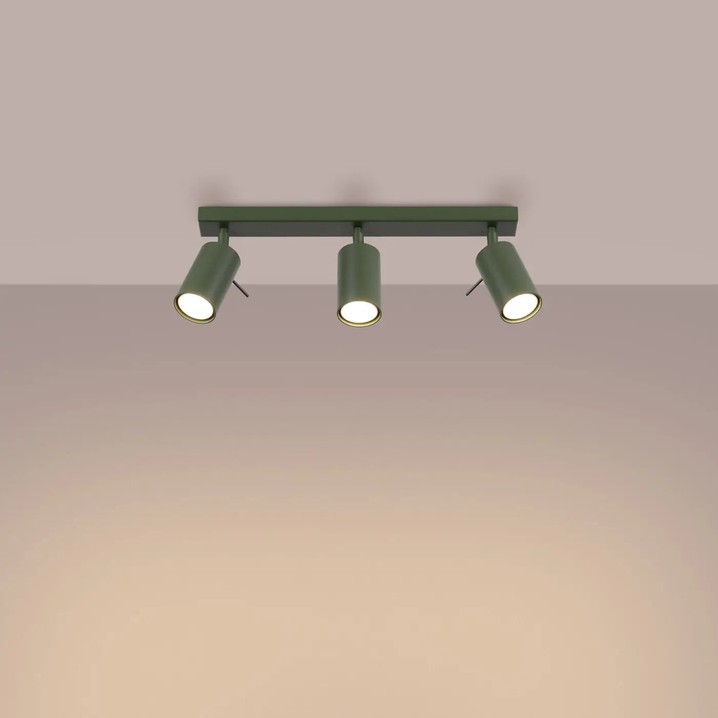 Luminaire Plafonnier Design - Ring 3L (Vert Olive)
