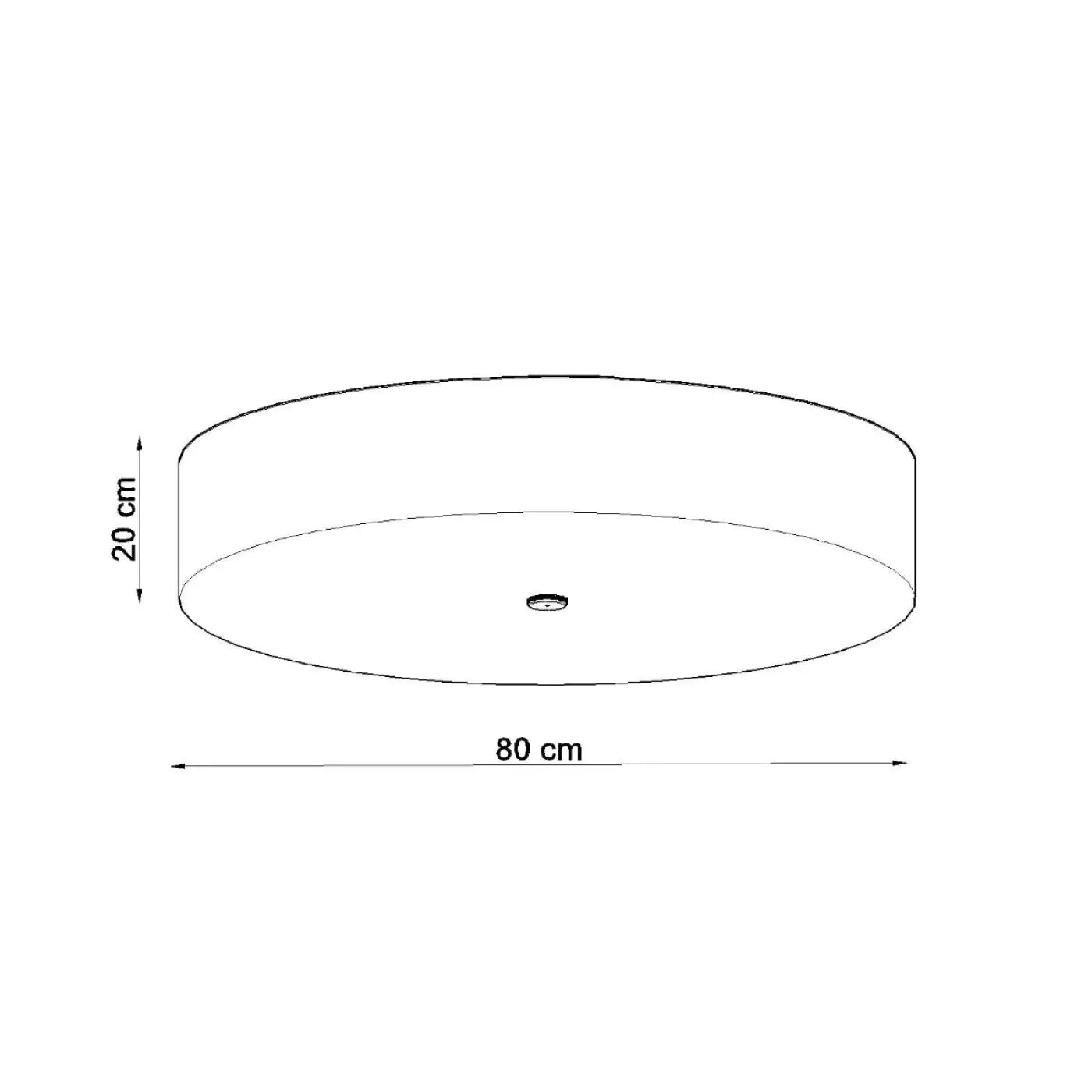 Luminaire Plafonnier Moderne - Skala 80 (Blanc)