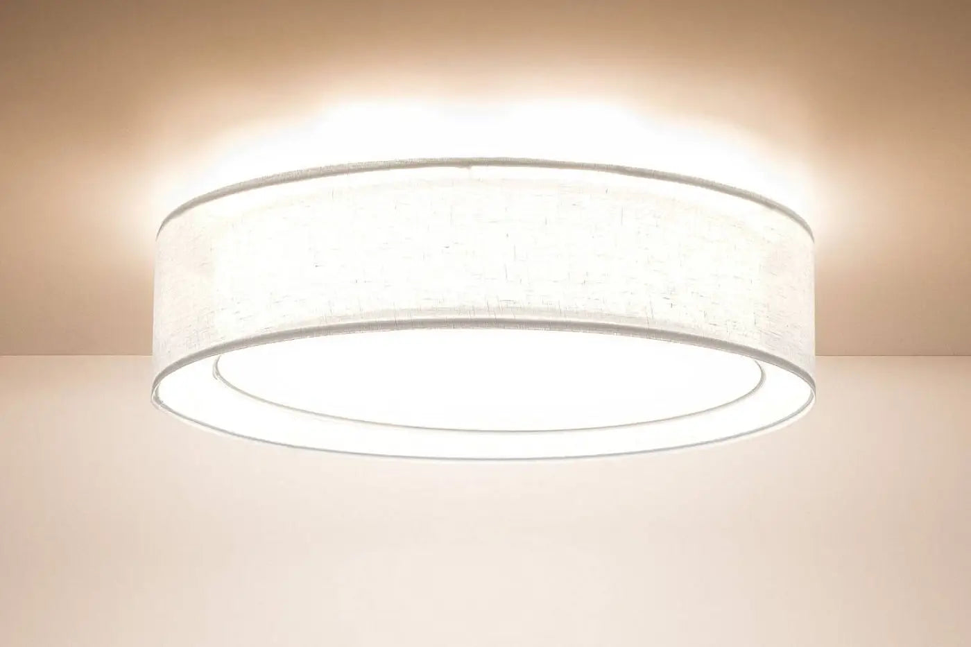 Luminaire Plafonnier en Tissu - Puro (Blanc)
