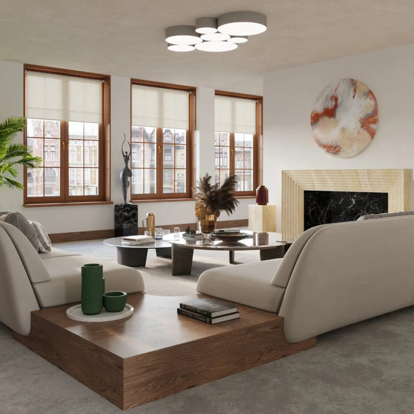 Luminaire Plafonnier Design - Arena 35 (Gris)