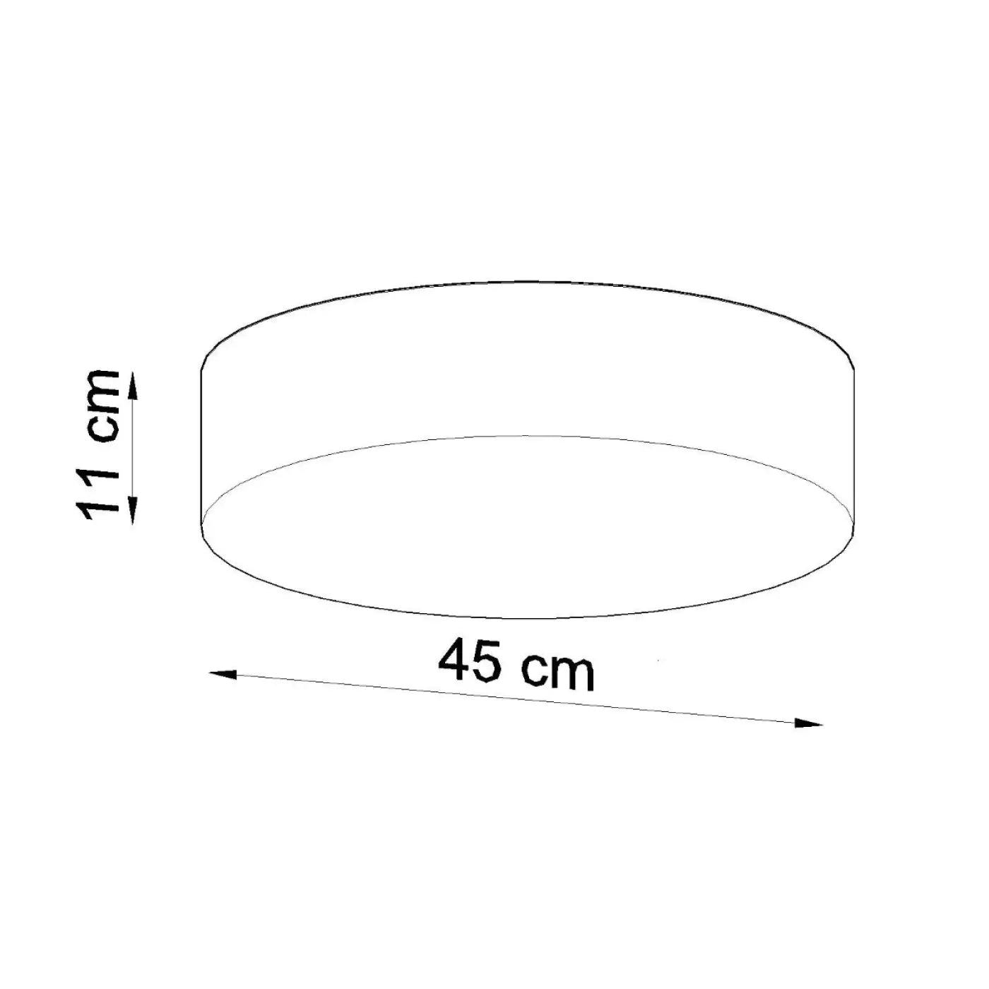 Luminaire Plafonnier Elegant - Arena 45 (Gris)