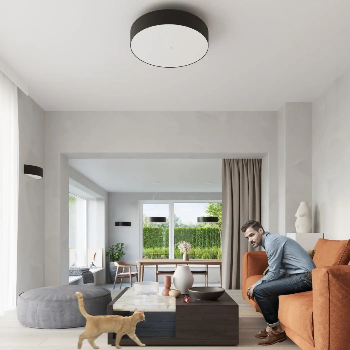 Luminaire Plafonnier Design - Skala 50 (Noir)