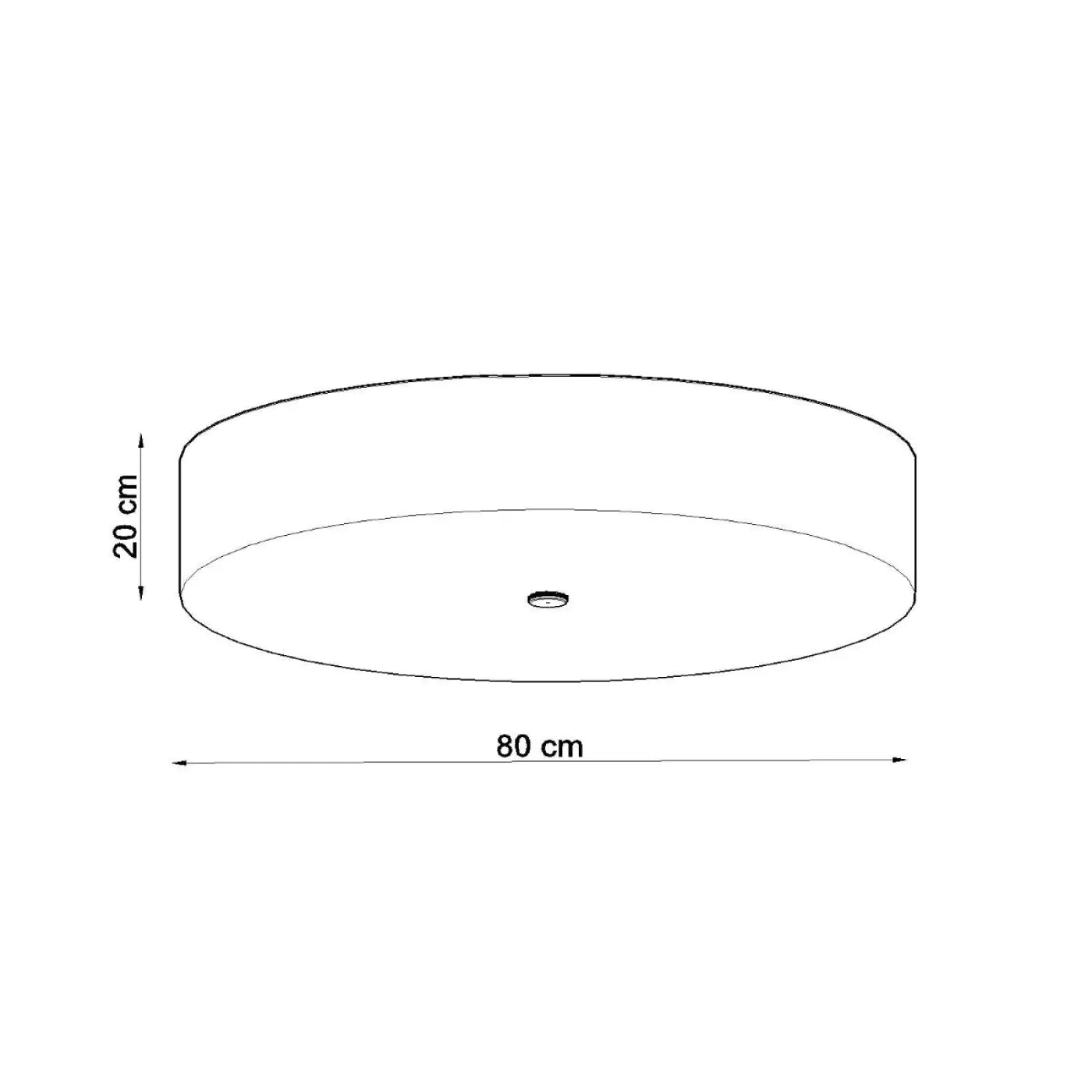 Luminaire Plafonnier Elegant - Skala 80 (Noir)