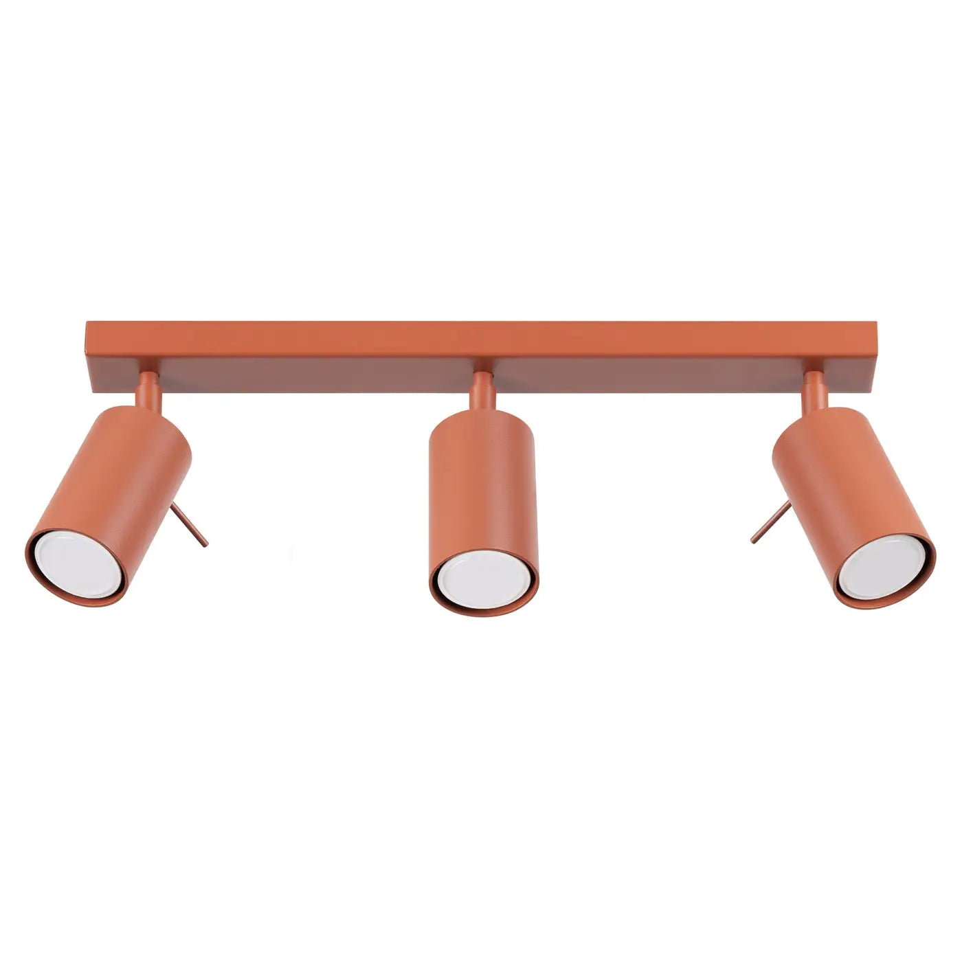 Luminaire Plafonnier Minimaliste - Ring 3L (Rouge Ochra)