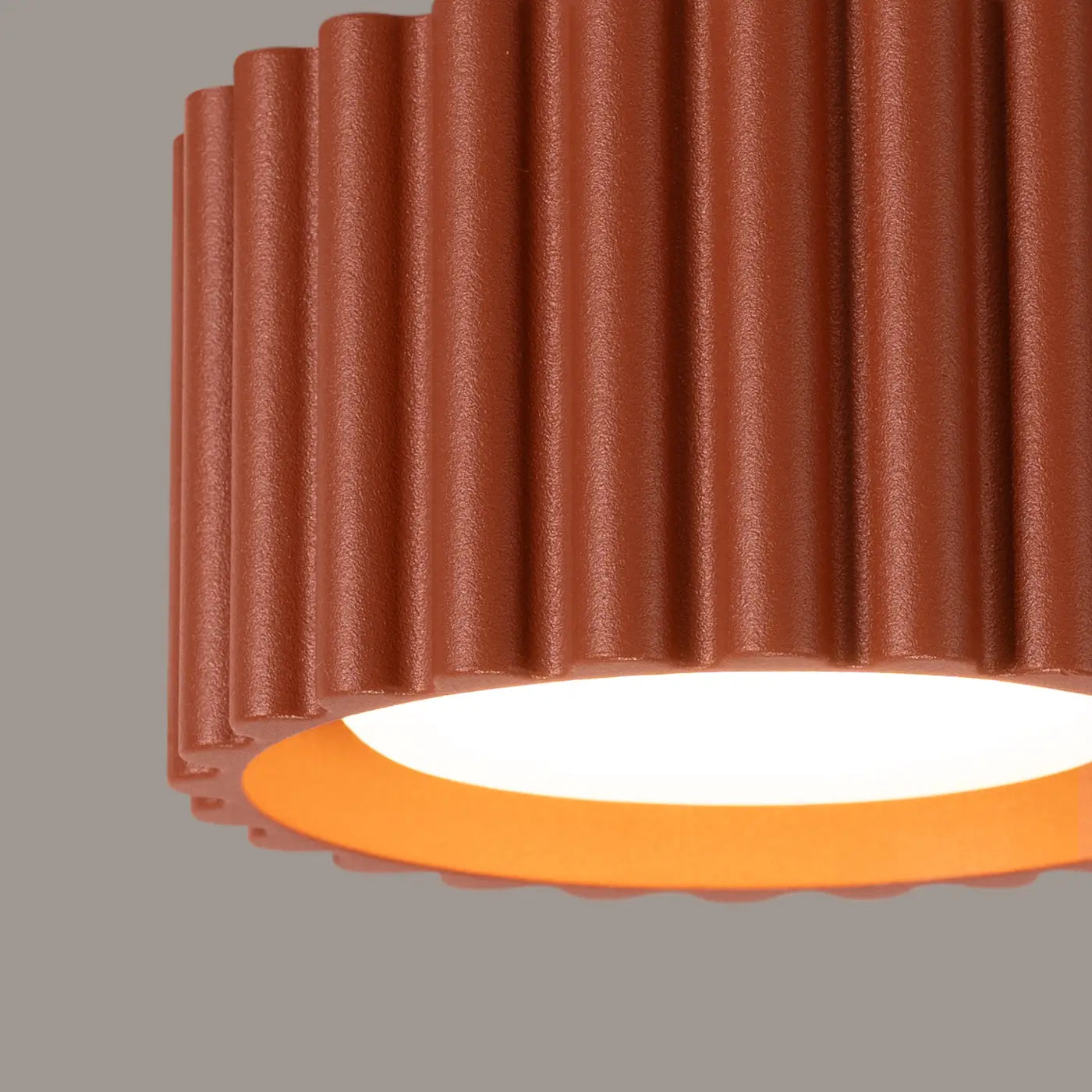 Luminaire Plafonnier Moderne - Aura 1 (Rouge Ochra)
