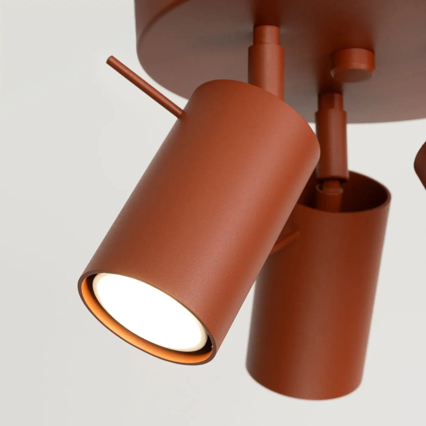 Luminaire Plafonnier Design - Ring 3P (Rouge Ochra)