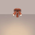 Luminaire Plafonnier Design - Ring 3P (Rouge Ochra)