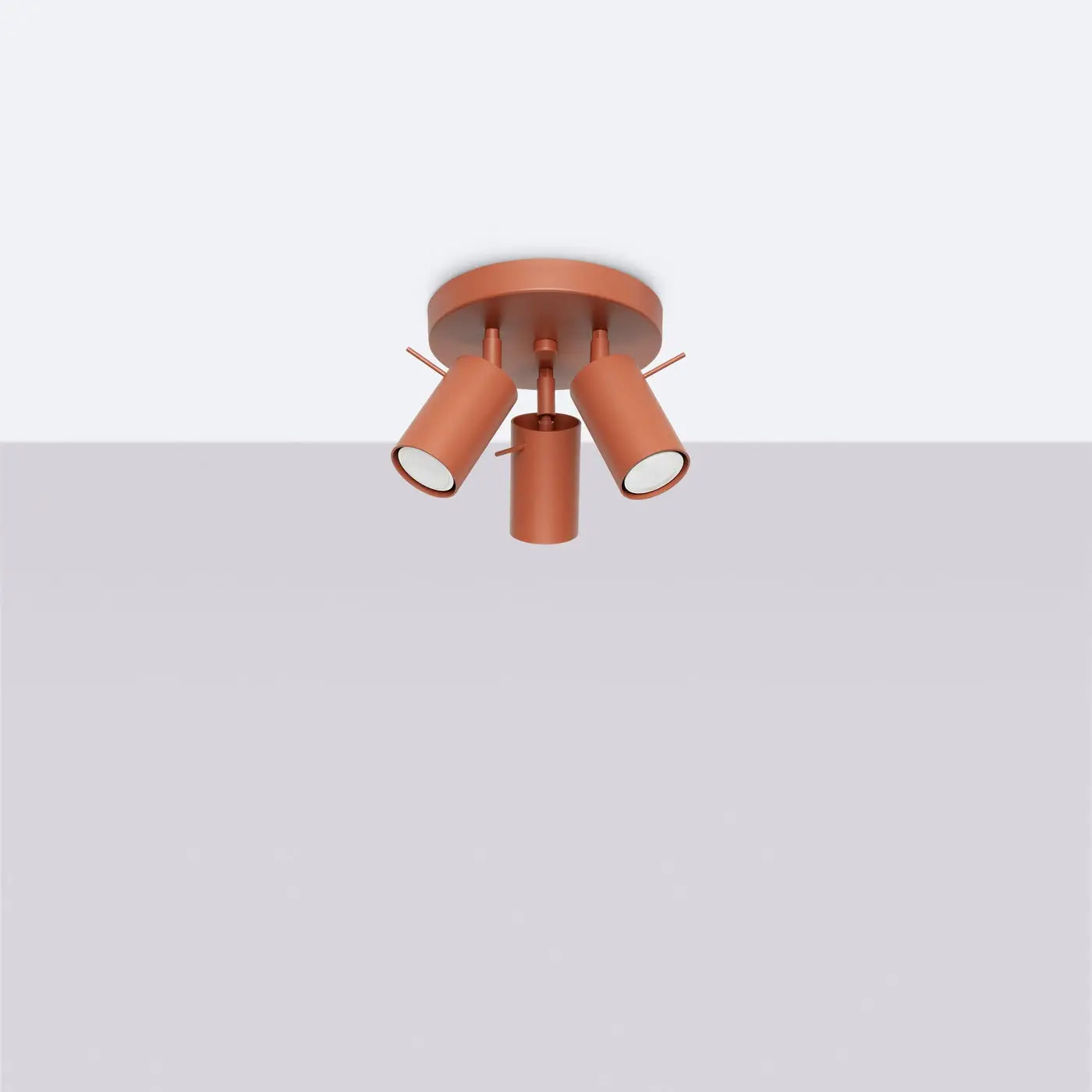 Luminaire Plafonnier Design - Ring 3P (Rouge Ochra)