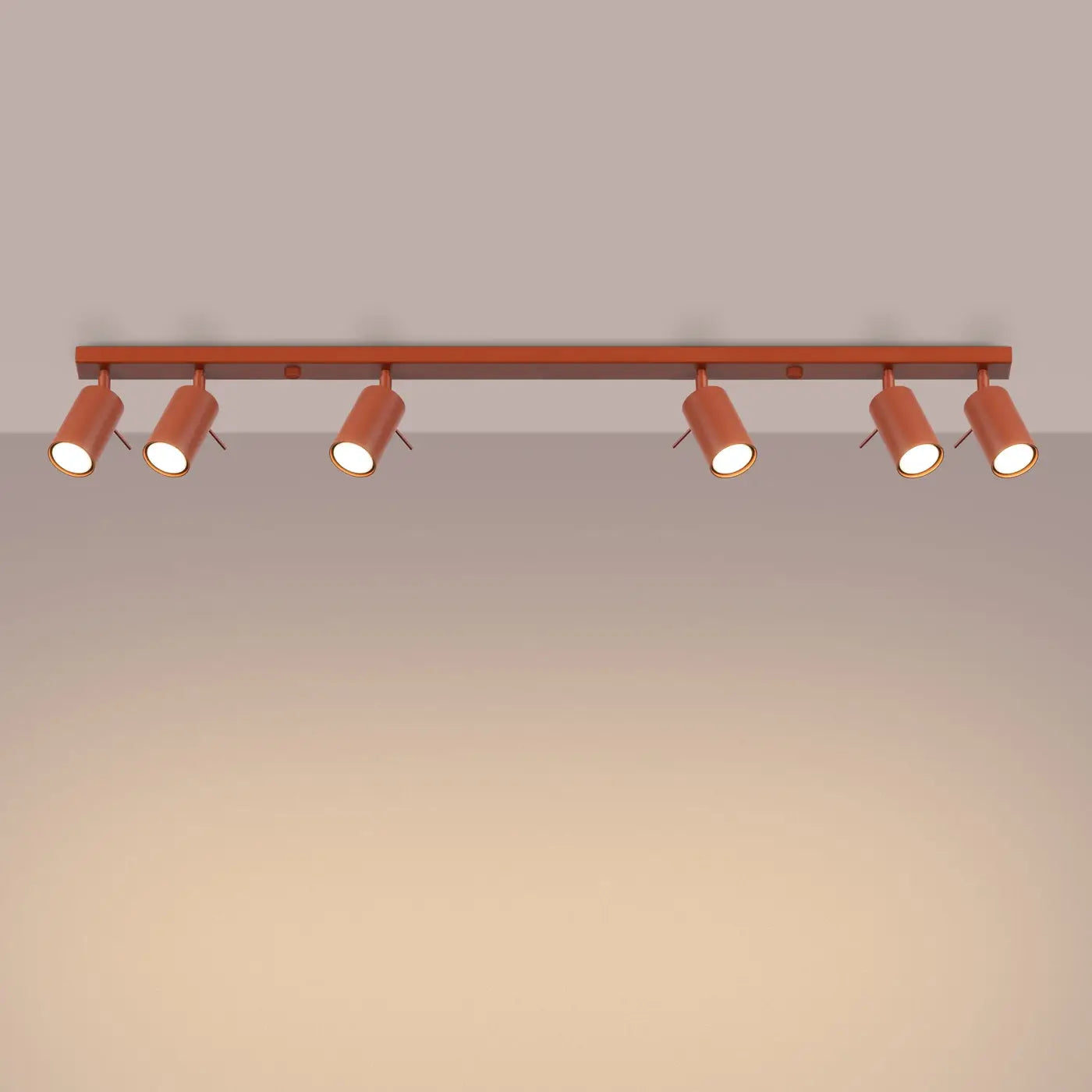 Luminaire Plafonnier - Ring 6L (Rouge Ochra)