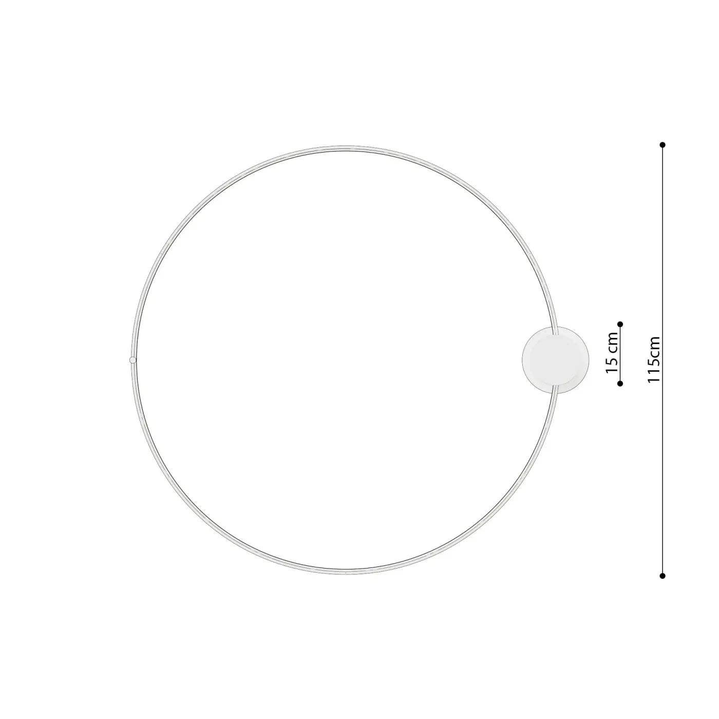 Luminaire Plafonnier Design - Rio 110 4000K (Rouge Ocre)