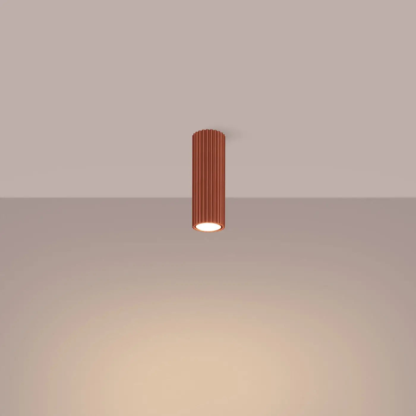 Luminaire Plafonnier Design - Karbon 20  (Rouge Ocre)