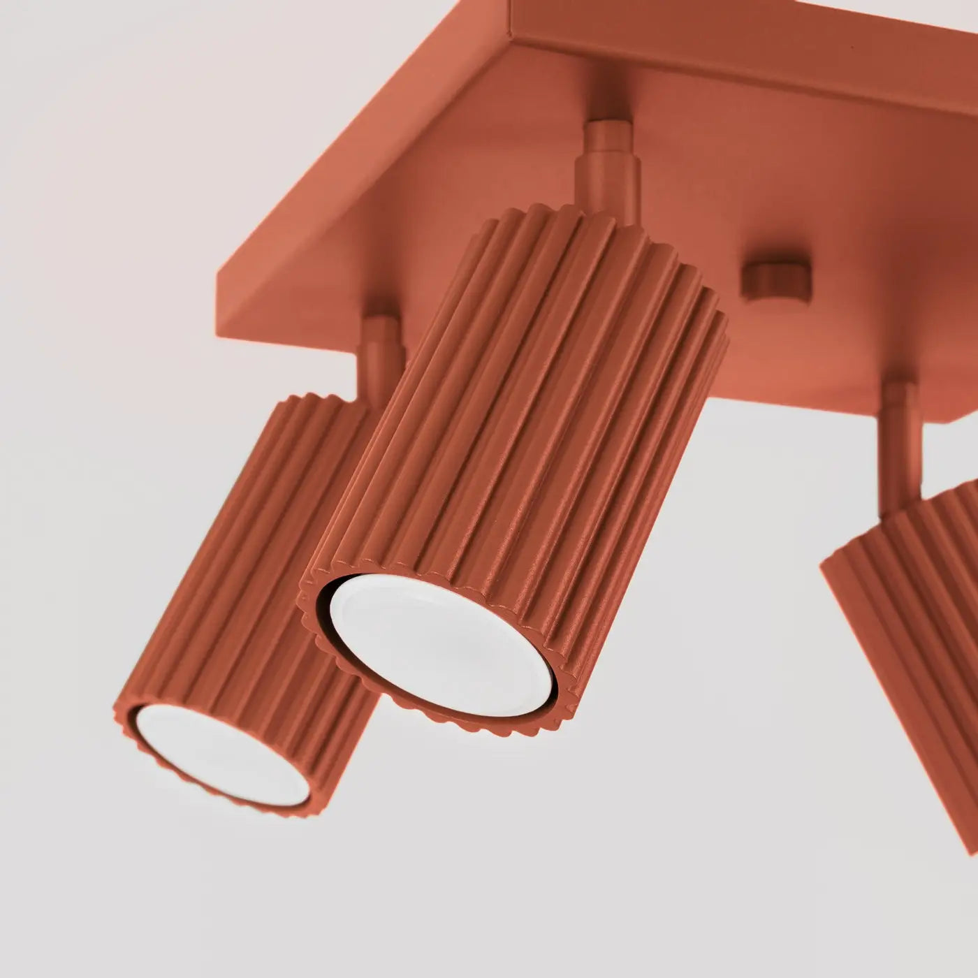 Luminaire Plafonnier Design - Karbon 4 (Rouge Ocre)