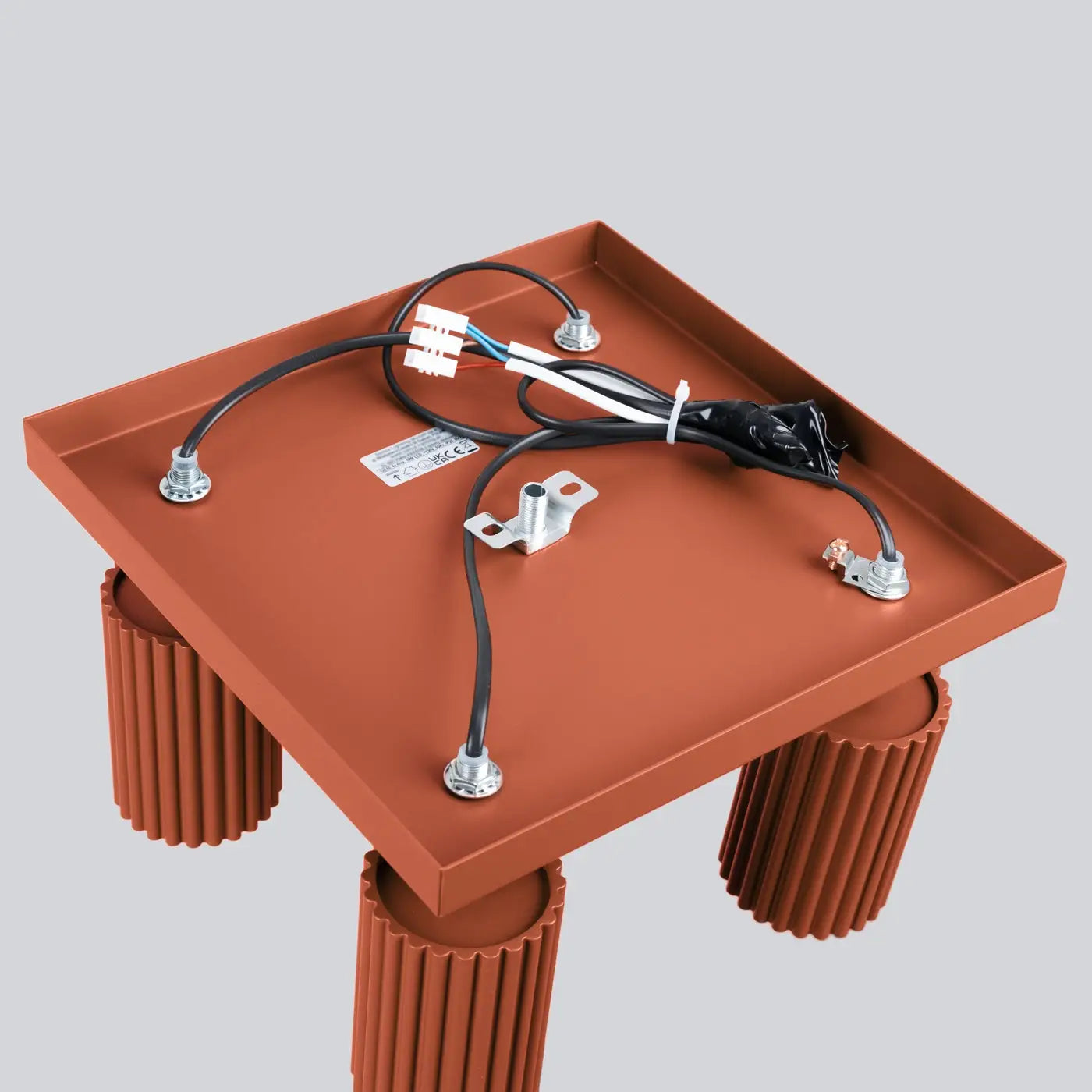Luminaire Plafonnier Design - Karbon 4 (Rouge Ocre)