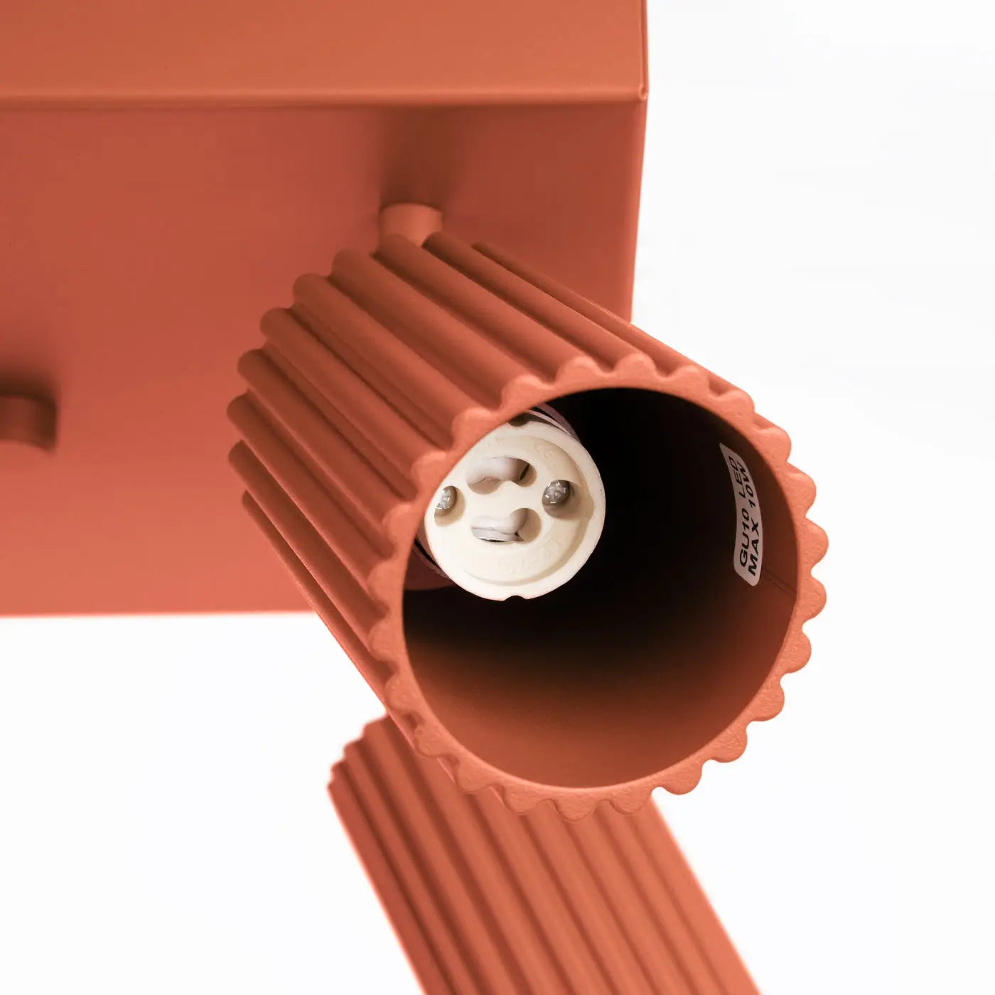Luminaire Plafonnier Design - Karbon 4 (Rouge Ocre)