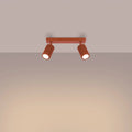 Luminaire Plafonnier Moderne - Karbon 2 (Rouge Ocre)