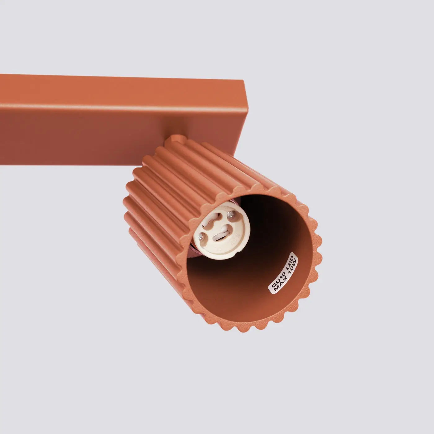 Luminaire Plafonnier - Karbon 4L (Rouge Ocre)