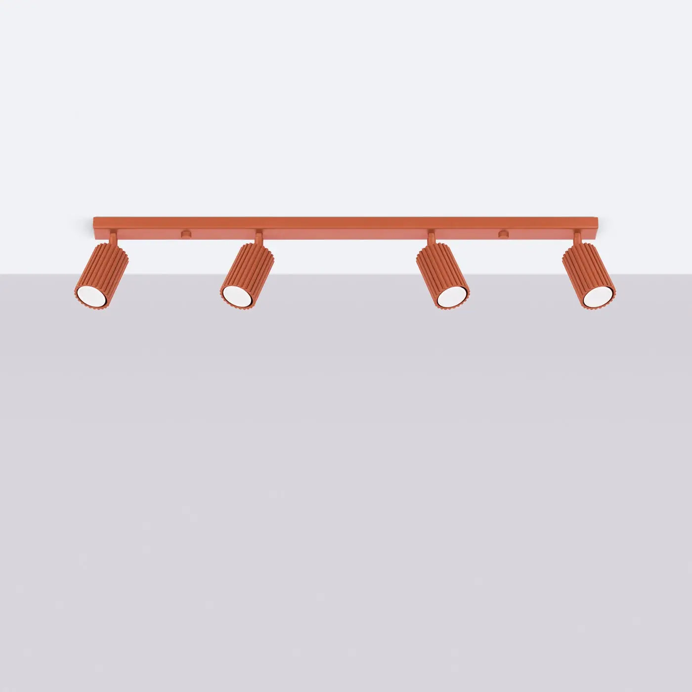 Luminaire Plafonnier - Karbon 4L (Rouge Ocre)