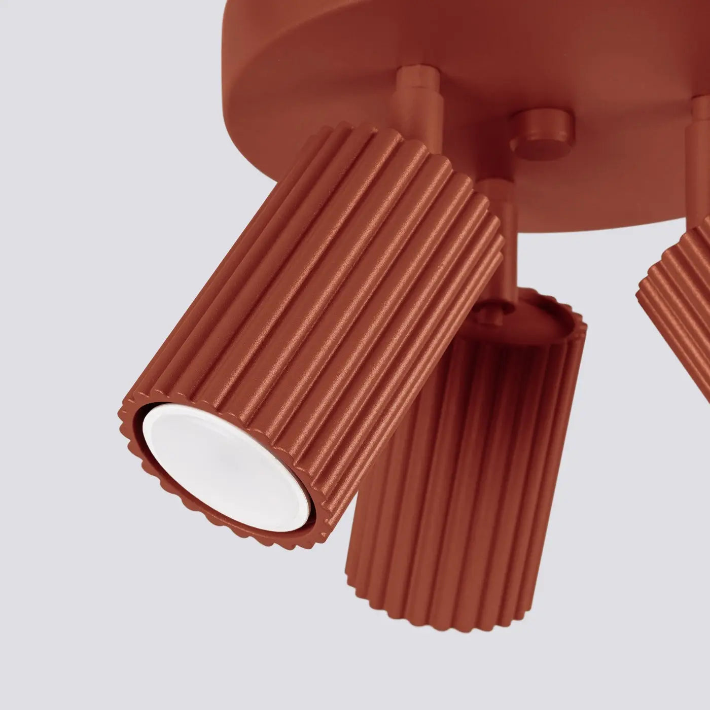 Luminaire Plafonnier Design - Karbon 3P (Rouge Ocre)