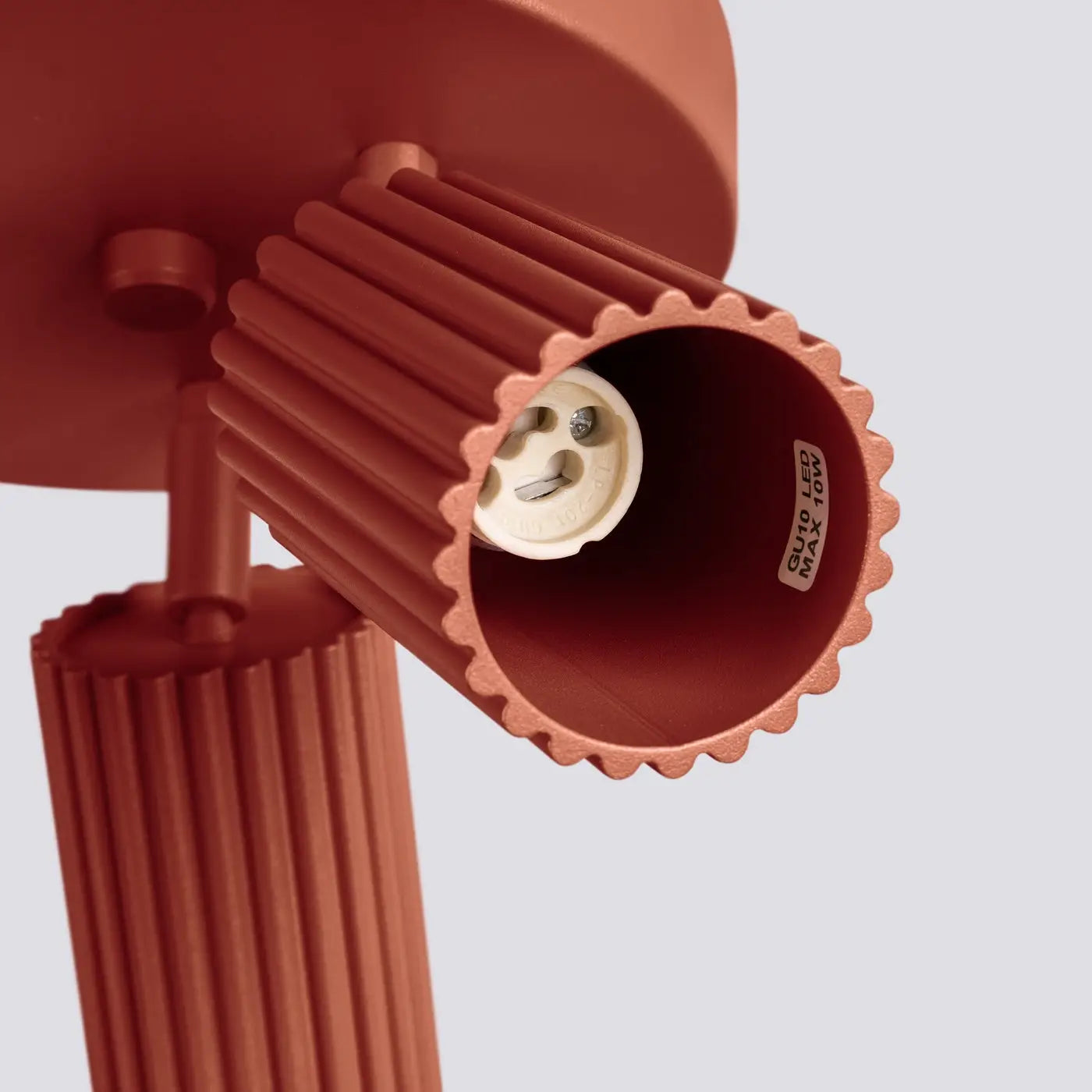 Luminaire Plafonnier Design - Karbon 3P (Rouge Ocre)