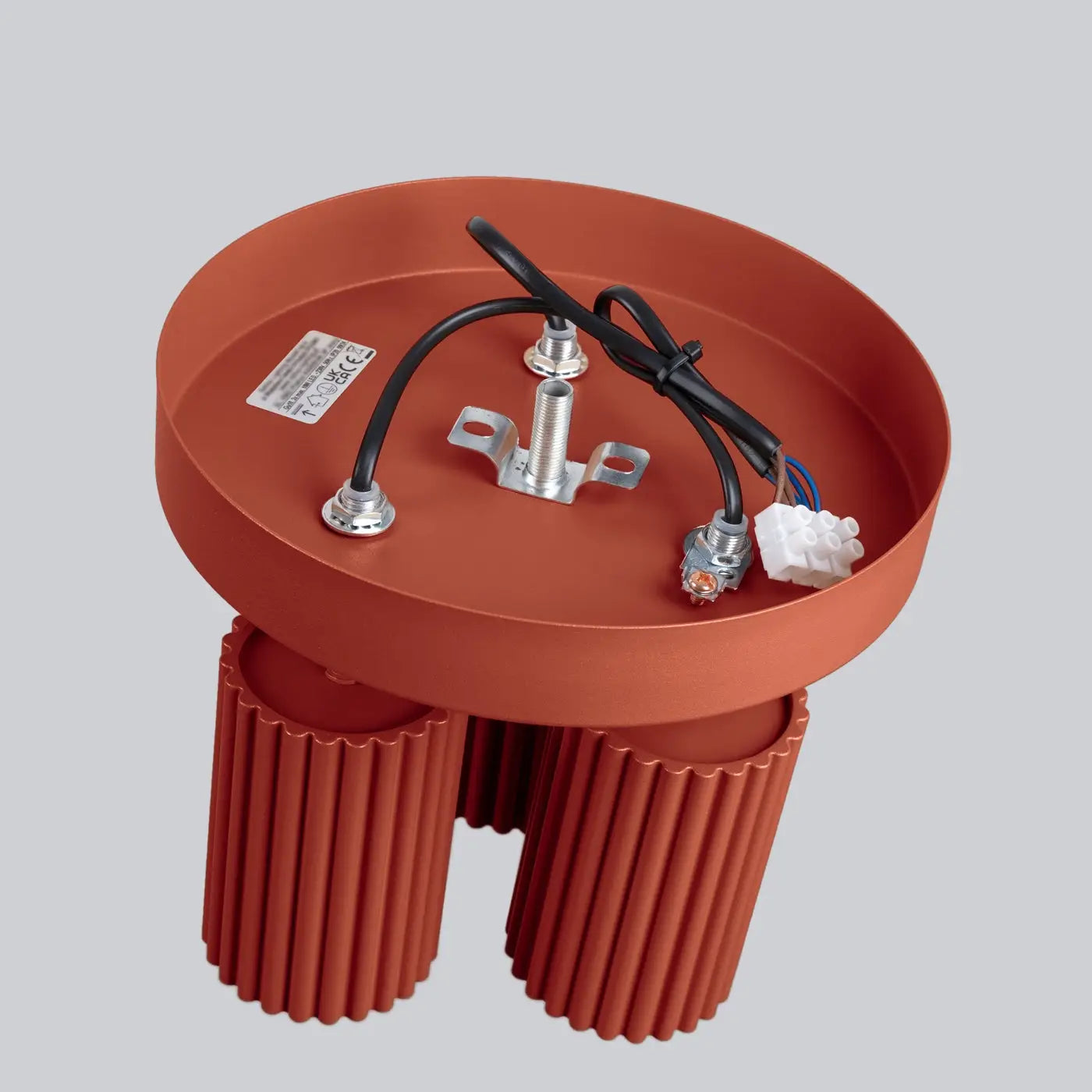 Luminaire Plafonnier Design - Karbon 3P (Rouge Ocre)