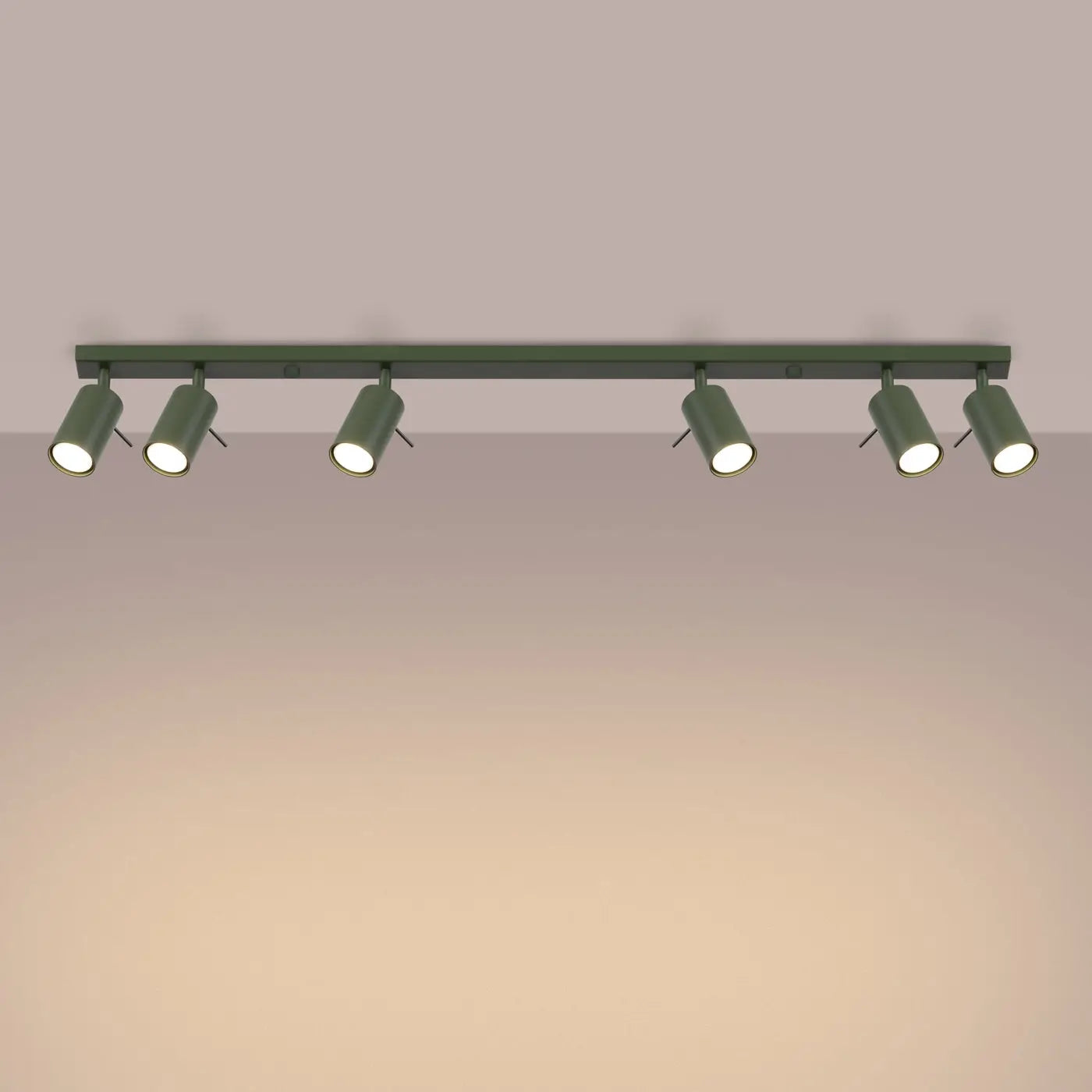 Luminaire Plafonnier Moderne - Ring 6L (Vert Olive)