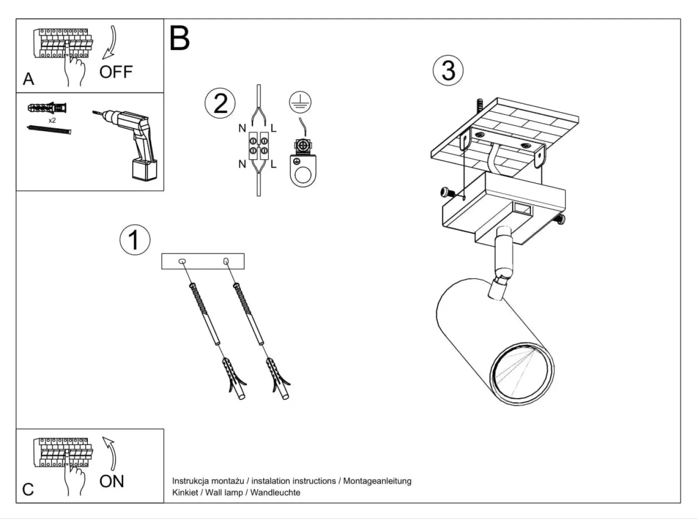 Luminaire Plafonnier Moderne - Direzione 1 (Blanc)