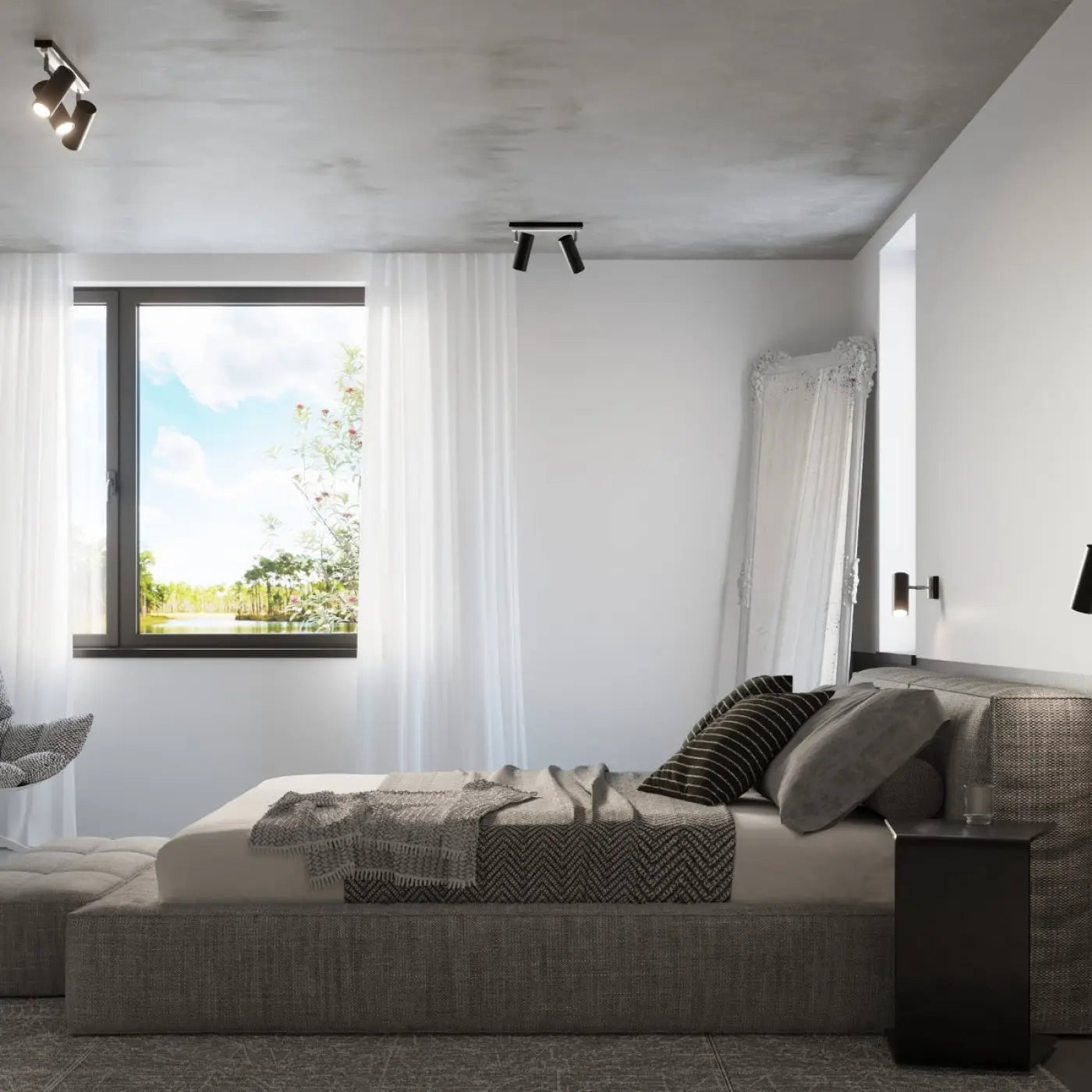 Luminaire Plafonnier Design - Direzione 1 (Noir)
