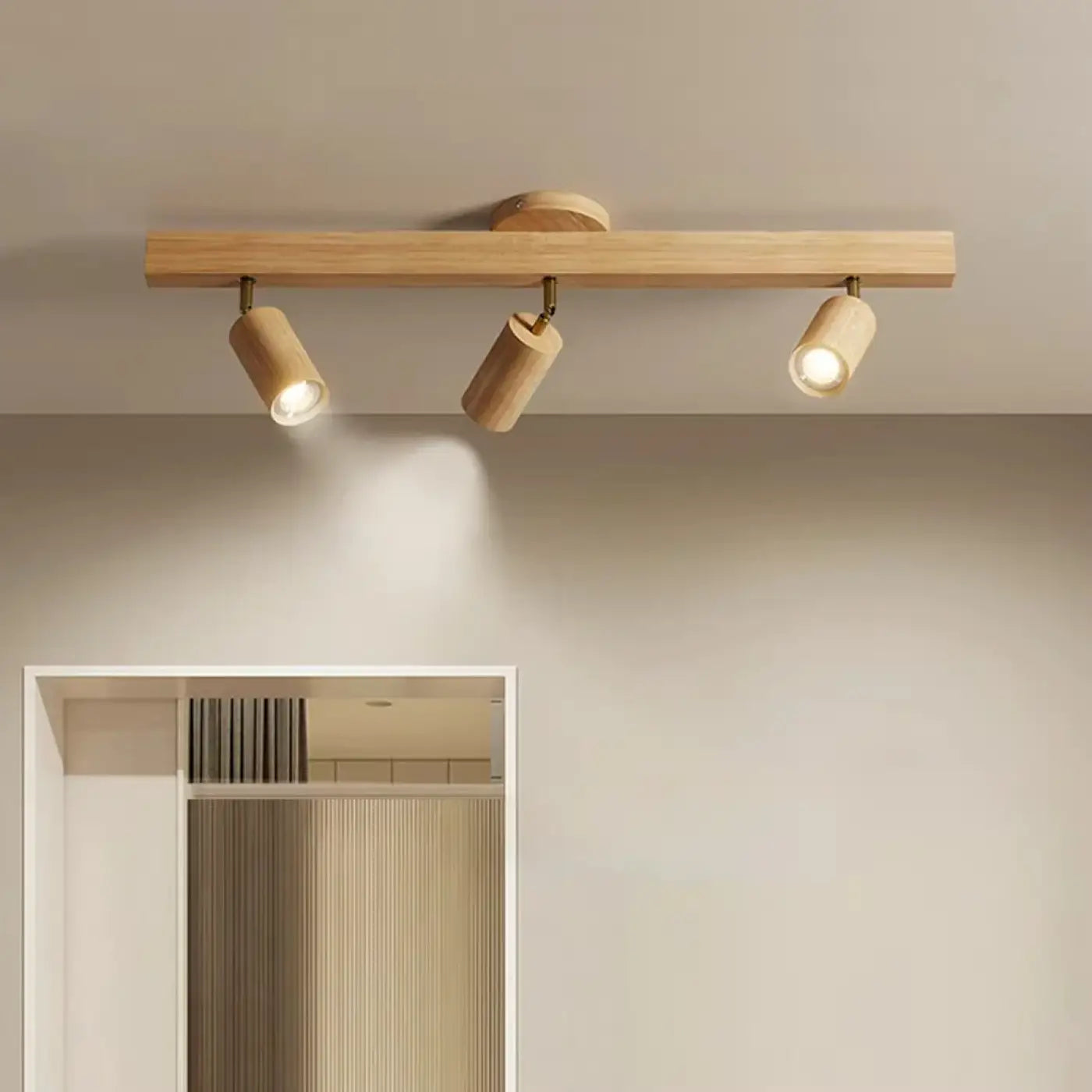 Luminaire Plafonnier Scandinave en Bois - Roomina