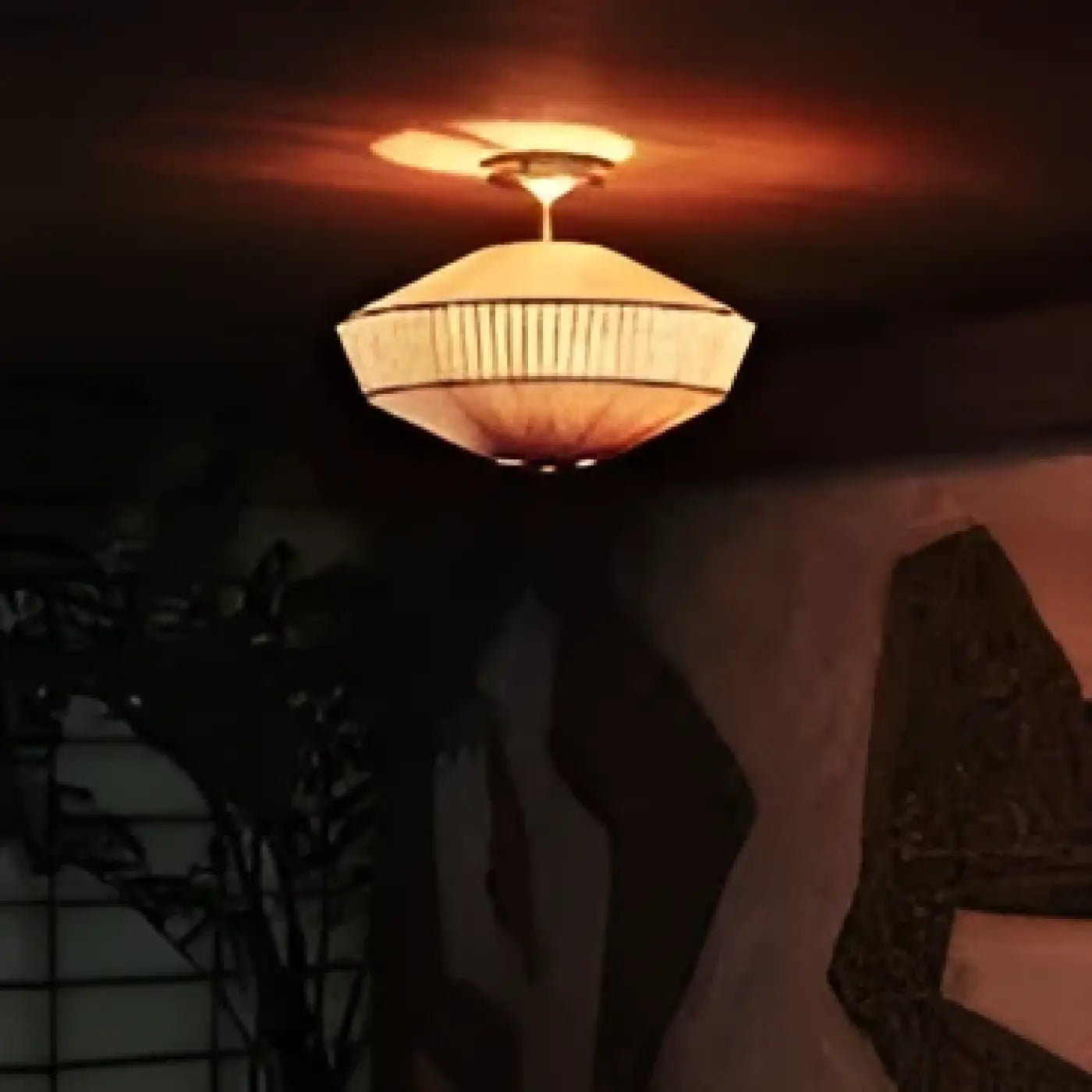 Luminaire Plafonnier Chic en Tissu - Azura